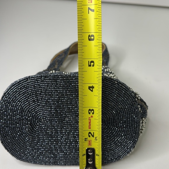 Jeanne Lottie Vintage Charcoal Beaded Handbag - Picture 9 of 10